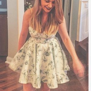 Silence + noise light blue baby doll dress